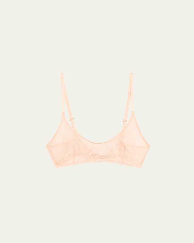Dahlia Floral Lace Soft Bra